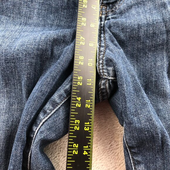 Eddie Bauer Womens Boyfriend Jeans Size 20W Midrise Slim Relaxed Blue Denim - Picture 5 of 14